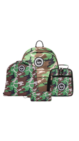 Backpack Iconic Set of 4 Camo Crest