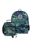 Backpack Iconic Set of 2 Green Glow Camo