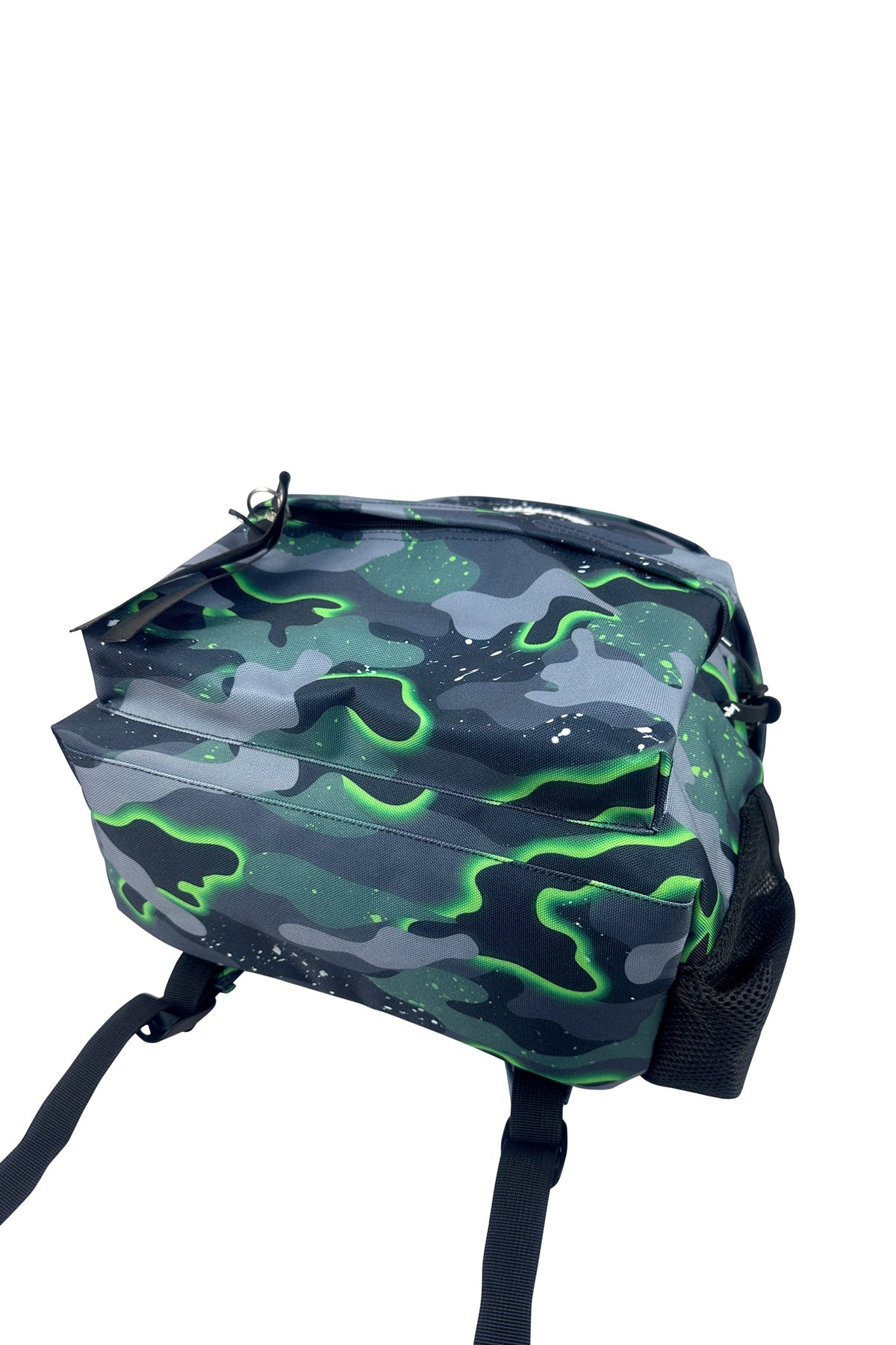 Hype Green Glow Camo backpack — boys' school essential with iconic Hype branding