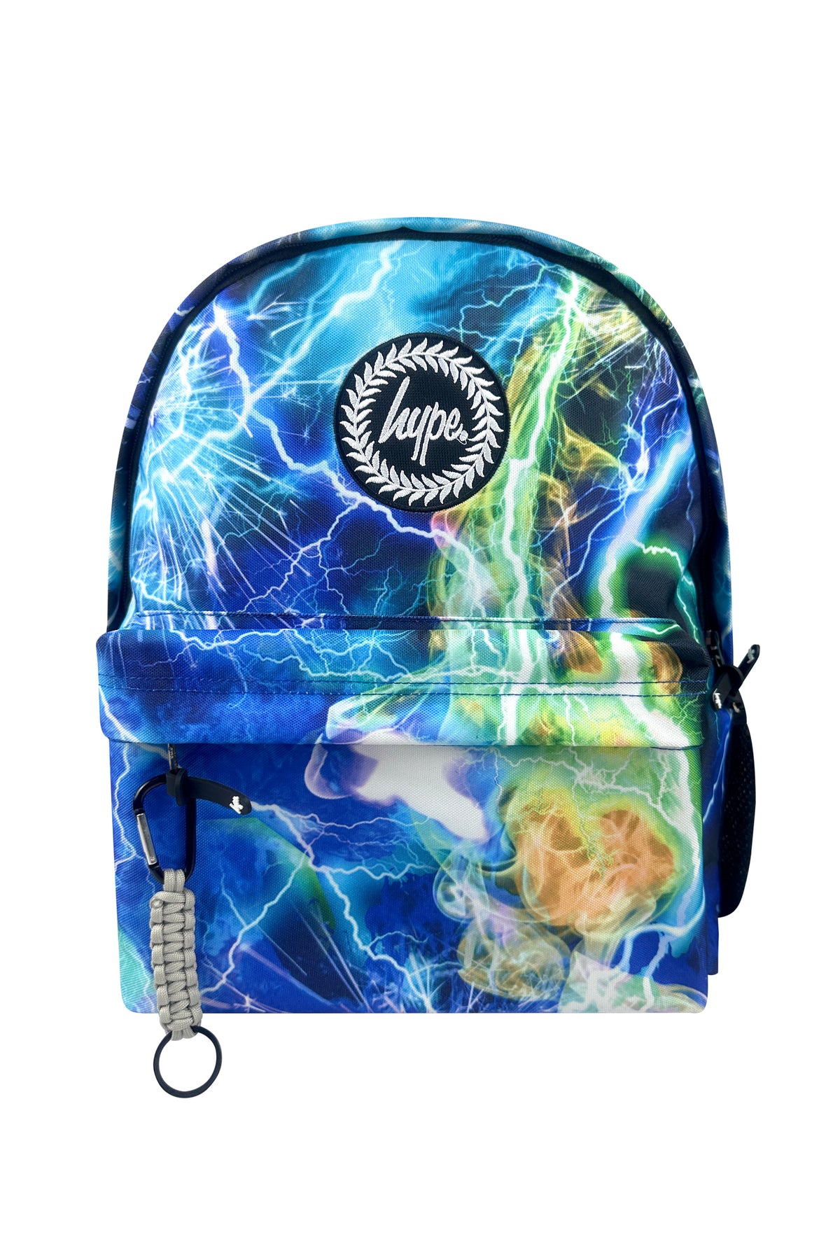 Hype Lightning Storm school bag set front view — vibrant print and durable build