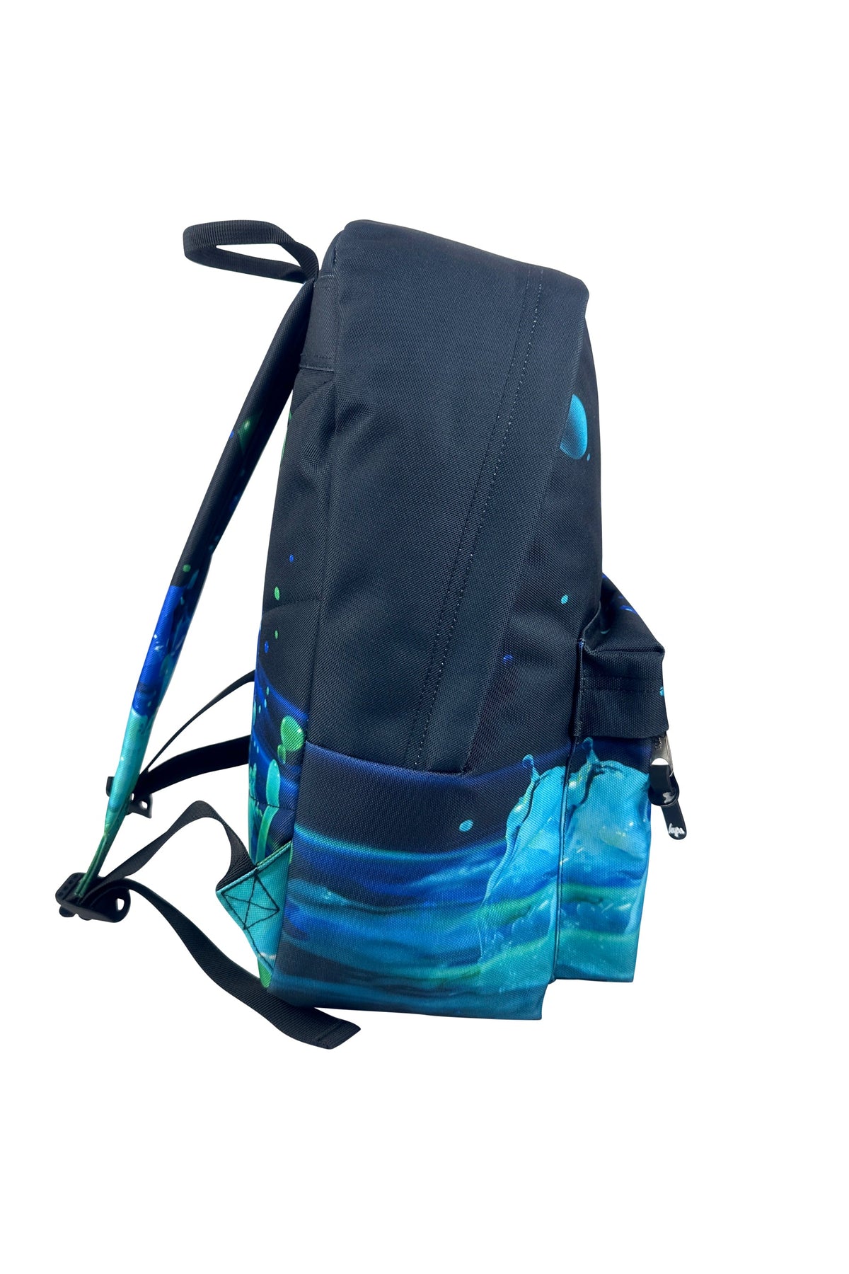 Hype Black 3D Droplets backpack — boys' school essential with iconic Hype branding