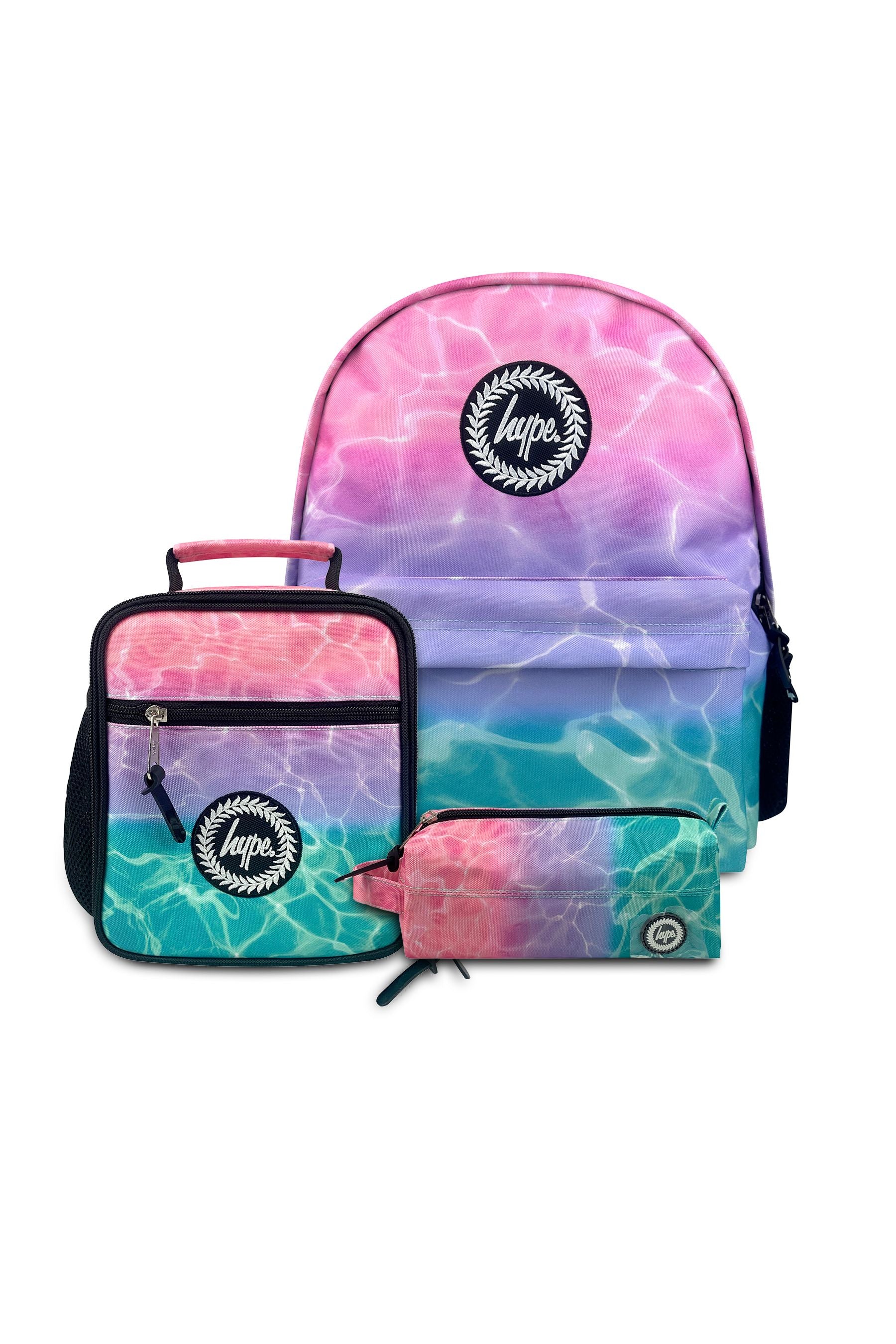 3-in-1 School Set - Pink/Turquoise Pastel Pool