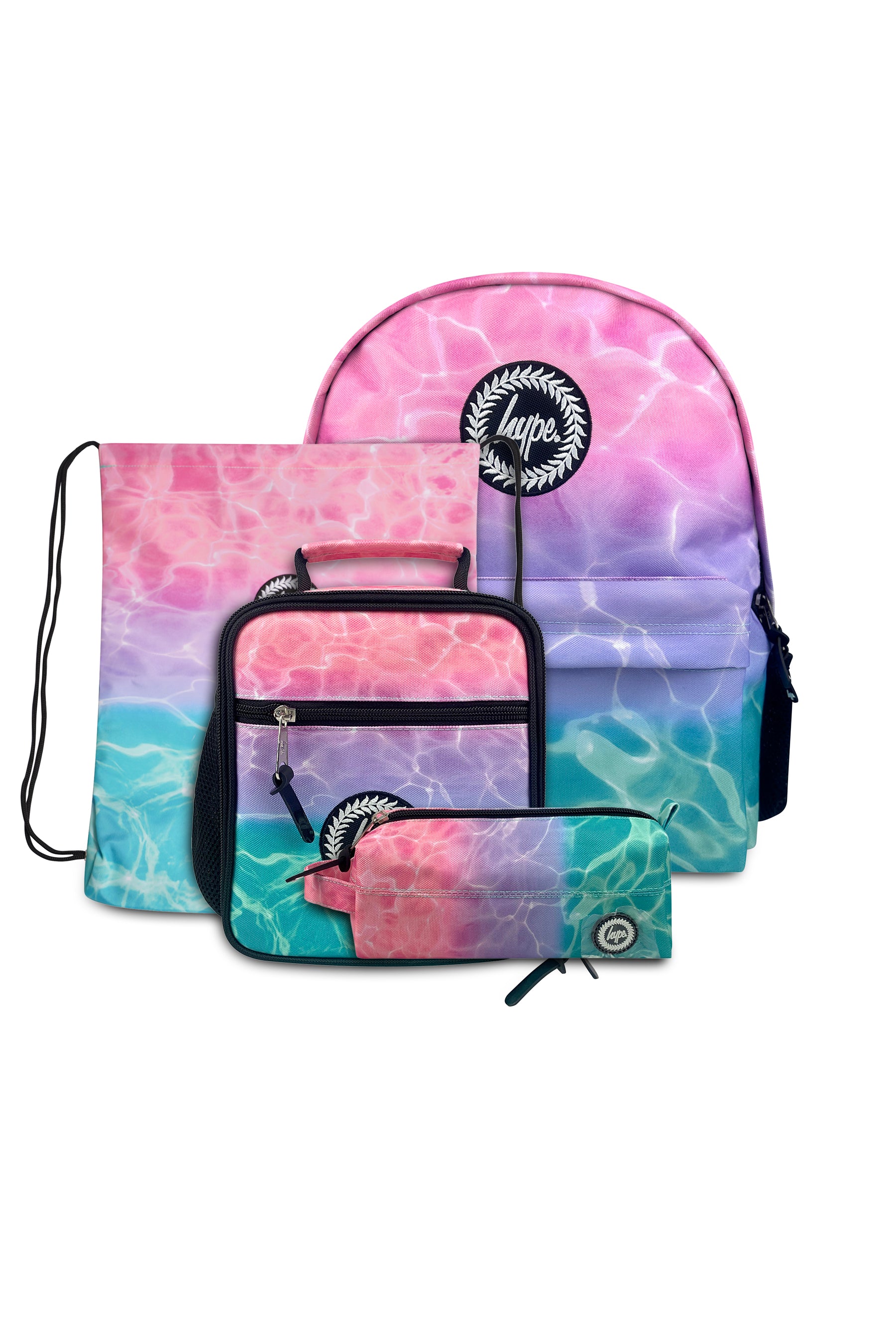 4-in-1 School Set - Pink/Turquoise Pastel Pool