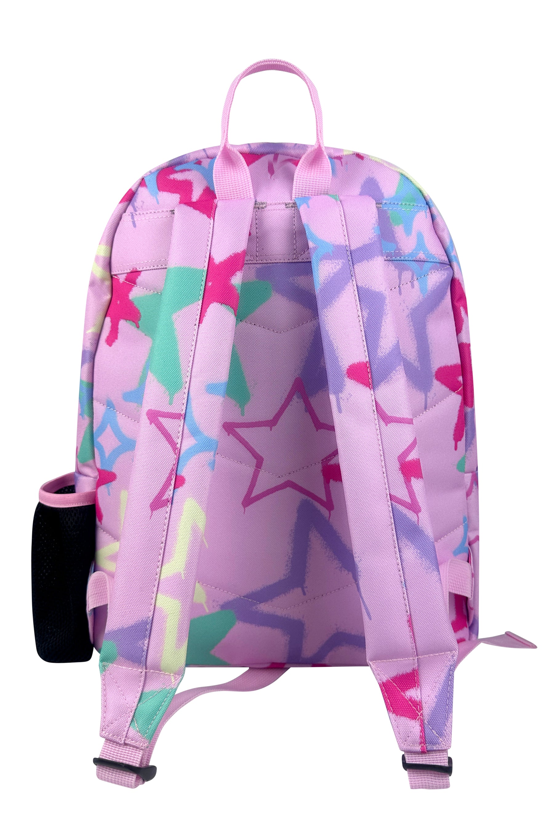 Iconic Backpack - Pink Graffiti Stars