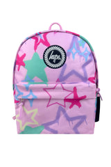 Hype Pink Graffiti Stars school bag set front view — vibrant print and durable build
