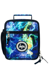 Hype Lightning Storm school bag set open interior — compartments and features