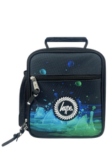 Lunch Bag Insulated Black 3D Droplets