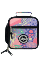 Hype Pastel Prints school bag set open interior — compartments and features