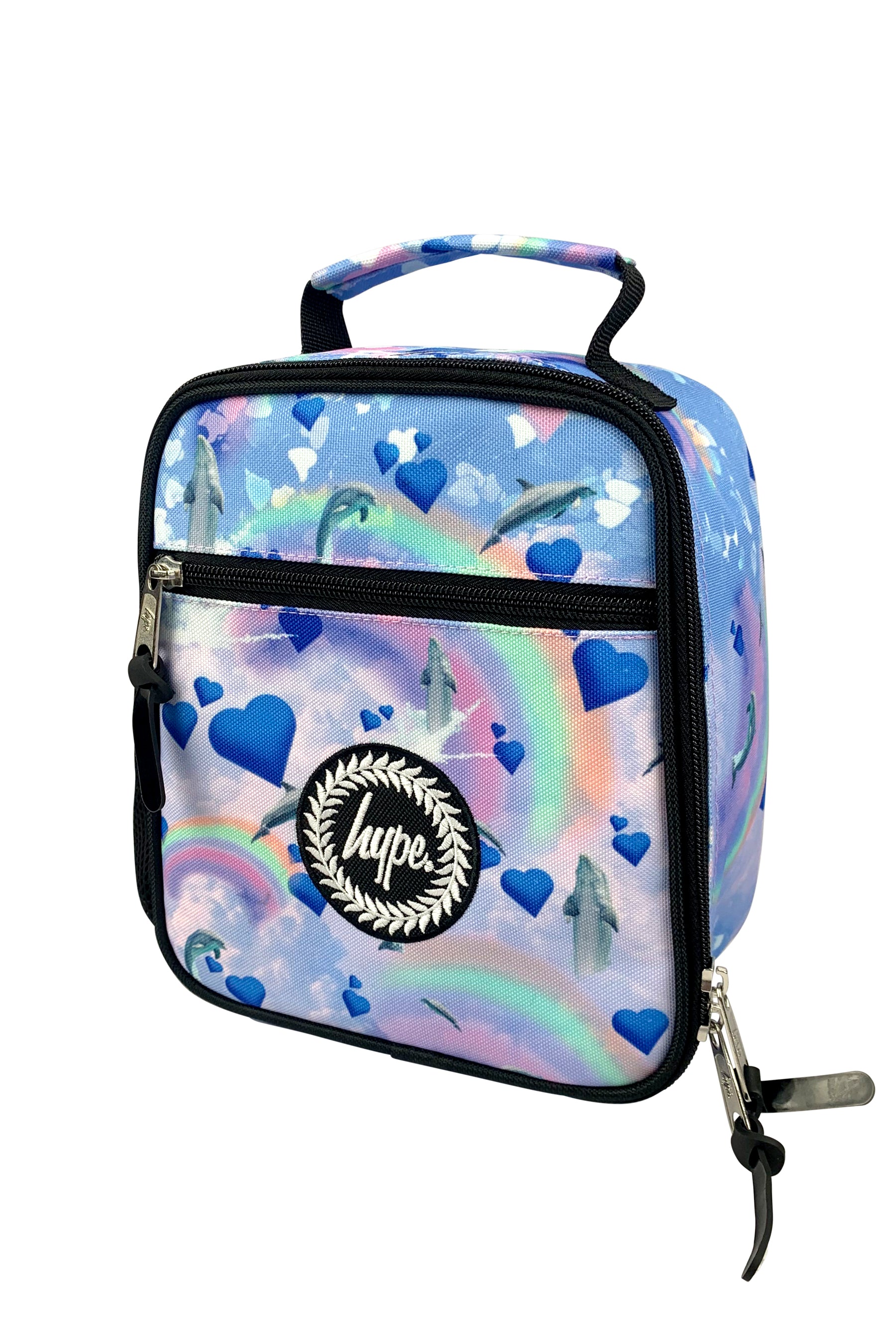 Insulated Lunch Bag - Rainbow Dolphins