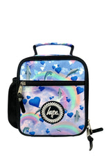 Hype Rainbow Dolphins school bag set open interior — compartments and features