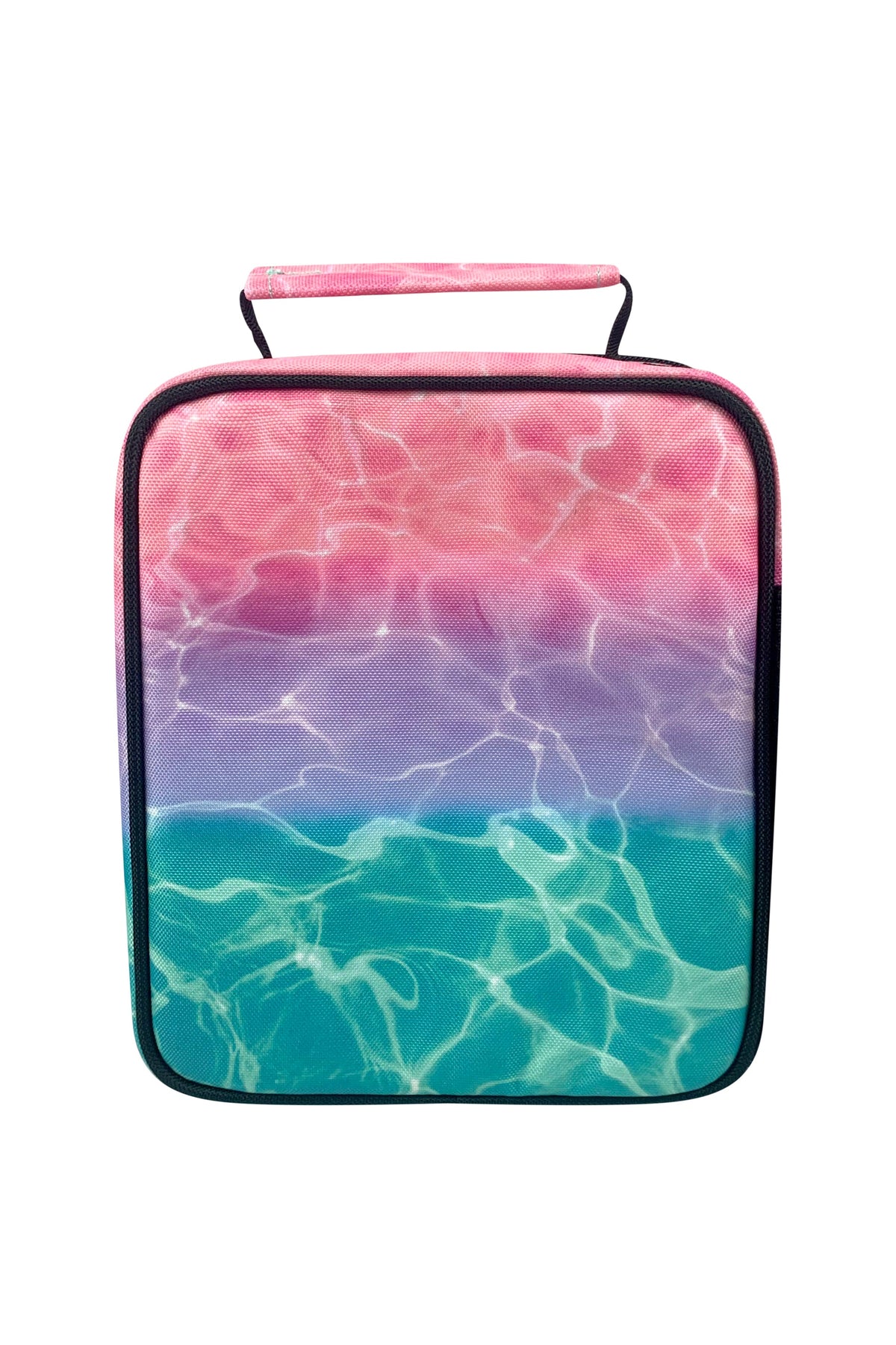 Hype Pastel Pool insulated lunch bag — bold colour and print from every angle