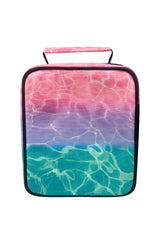 Hype Pastel Pool insulated lunch bag — bold colour and print from every angle