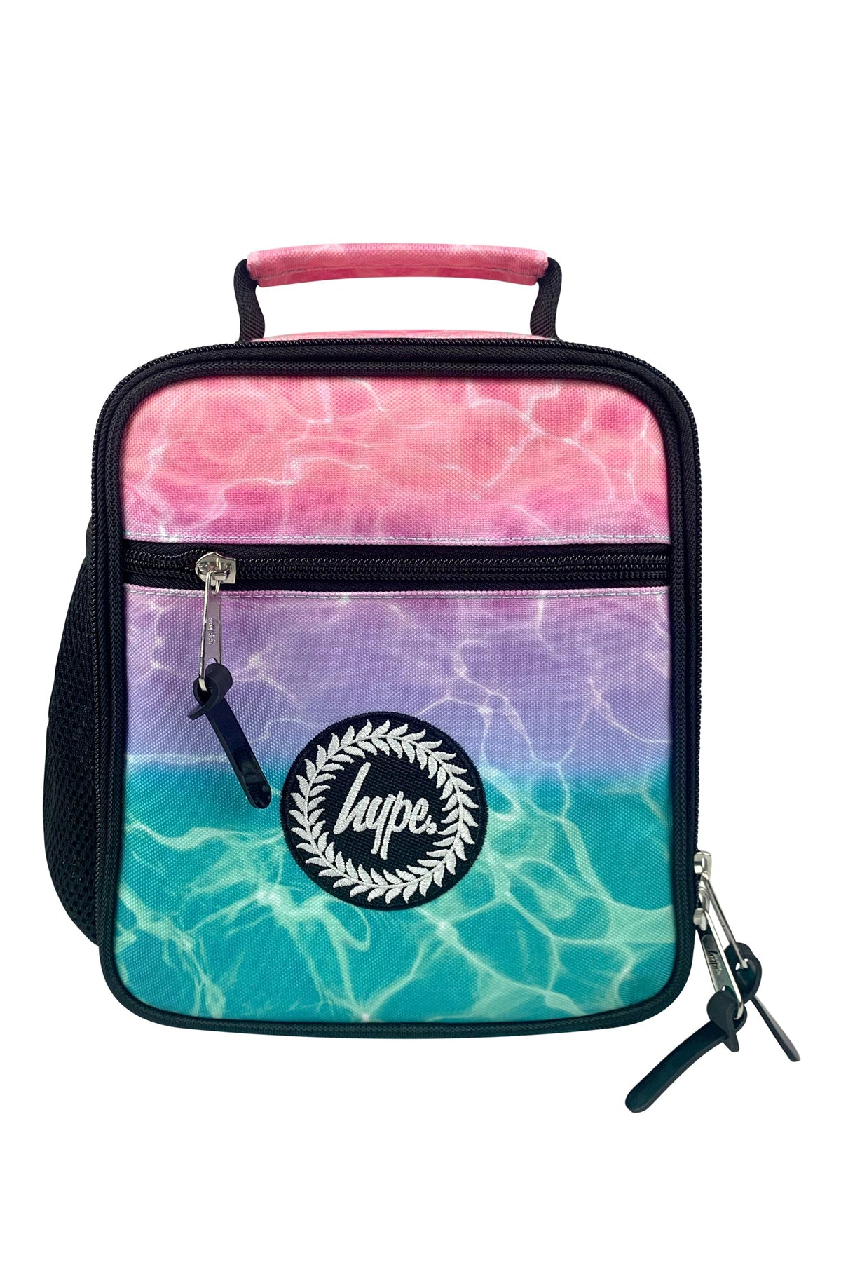 Colorful backpack with a HYPE logo, durable polyester school bag