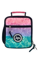 Colorful backpack with a HYPE logo, durable polyester school bag