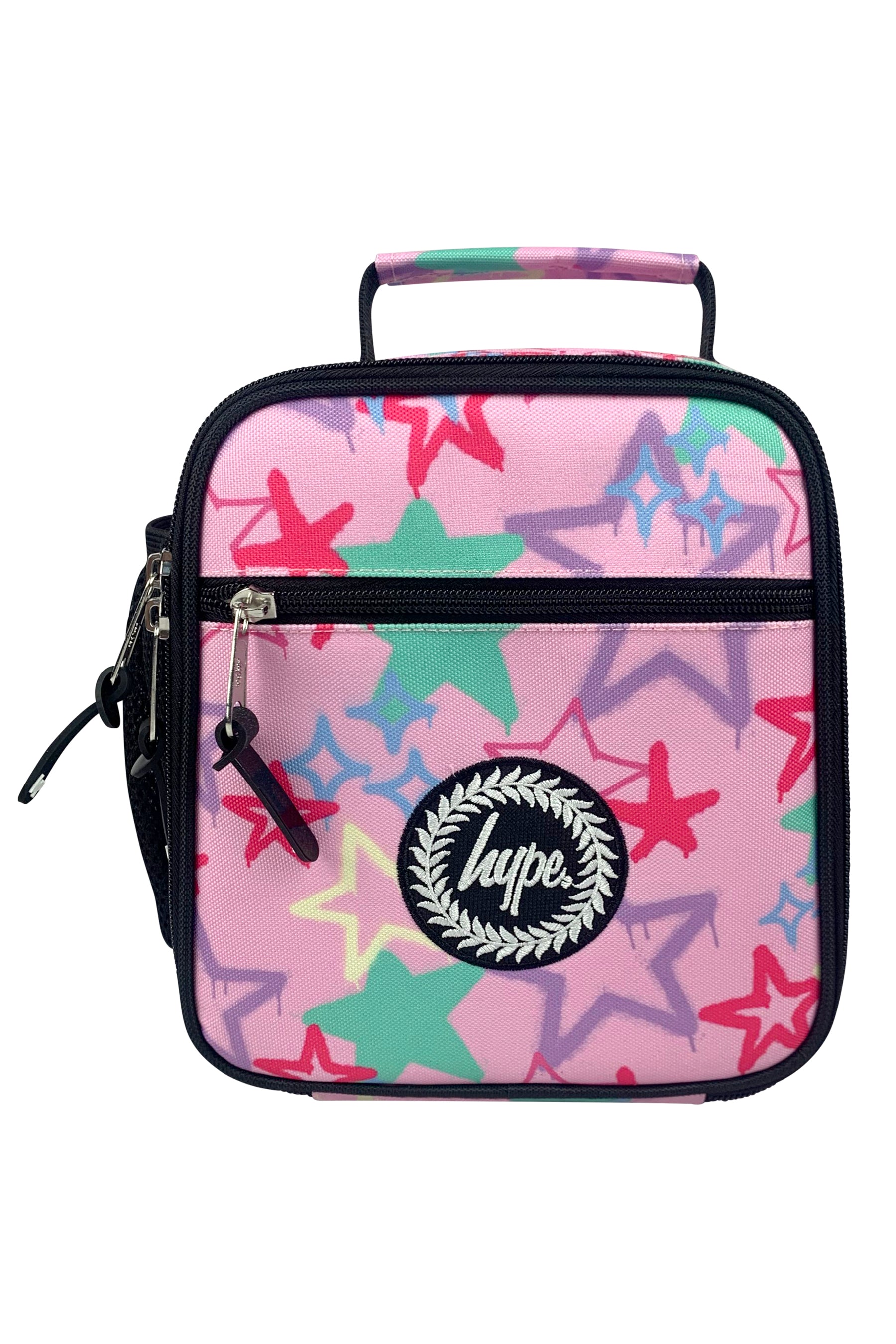 Insulated Lunch Bag - Pink Graffiti Stars