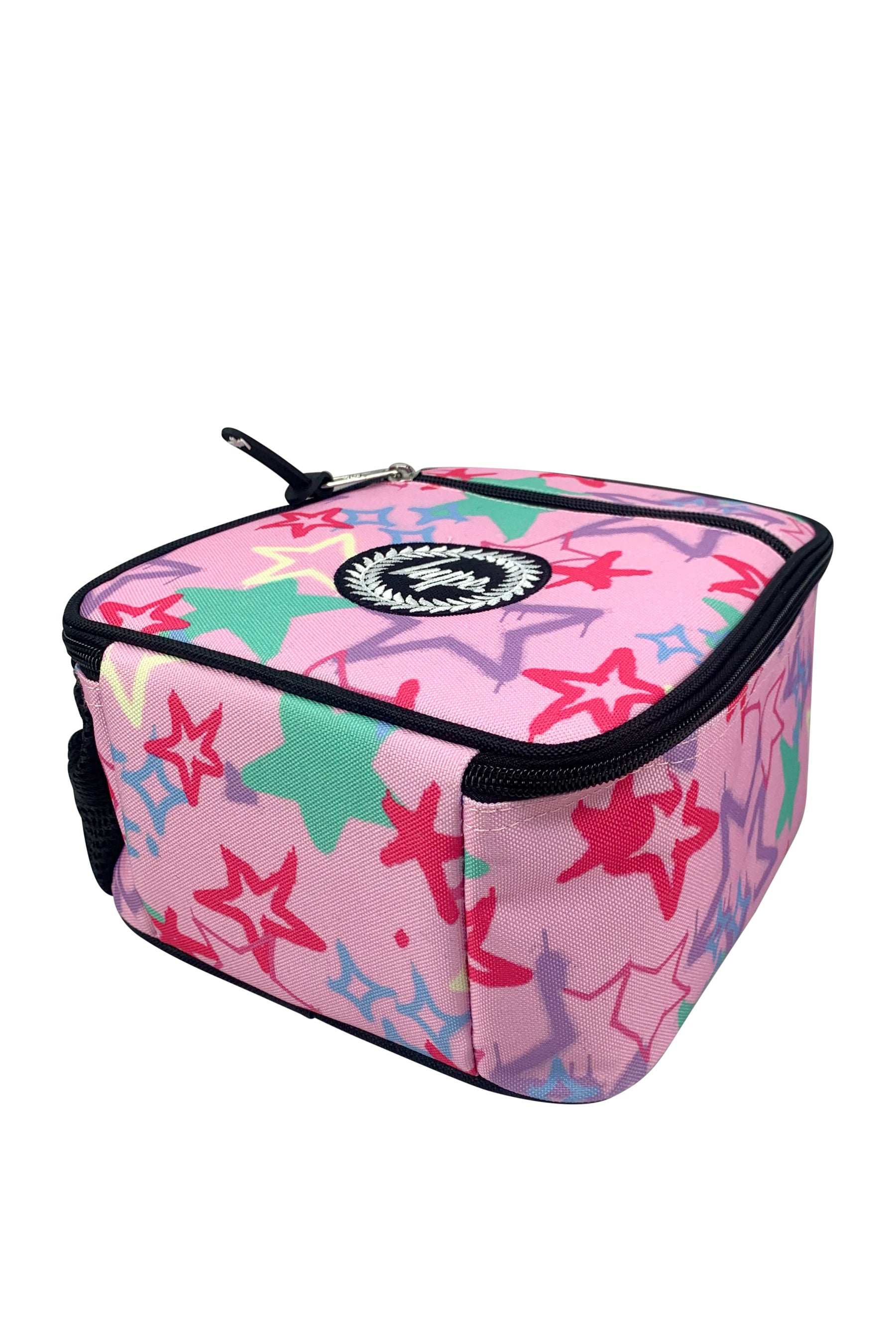 Insulated Lunch Bag - Pink Graffiti Stars