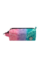 Multicolored pencil case with a pattern, back-to-school essentials