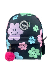 Backpack with floral design and vibrant colourful accents