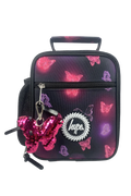 Lunch Bag Insulated Pink & Purple Glow Butterfly