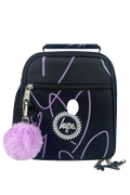 Lunch Bag Insulated Purple Glitter Scribble