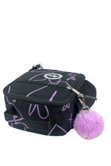 Hype Purple Glitter Scribble insulated lunch bag — girls' school essential with iconic Hype branding