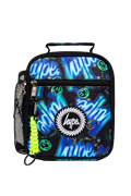 Lunch Bag Insulated Blue & Green Electric Smile