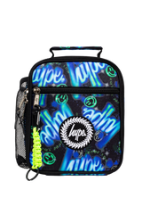 Lunch Bag Insulated Blue & Green Electric Smile