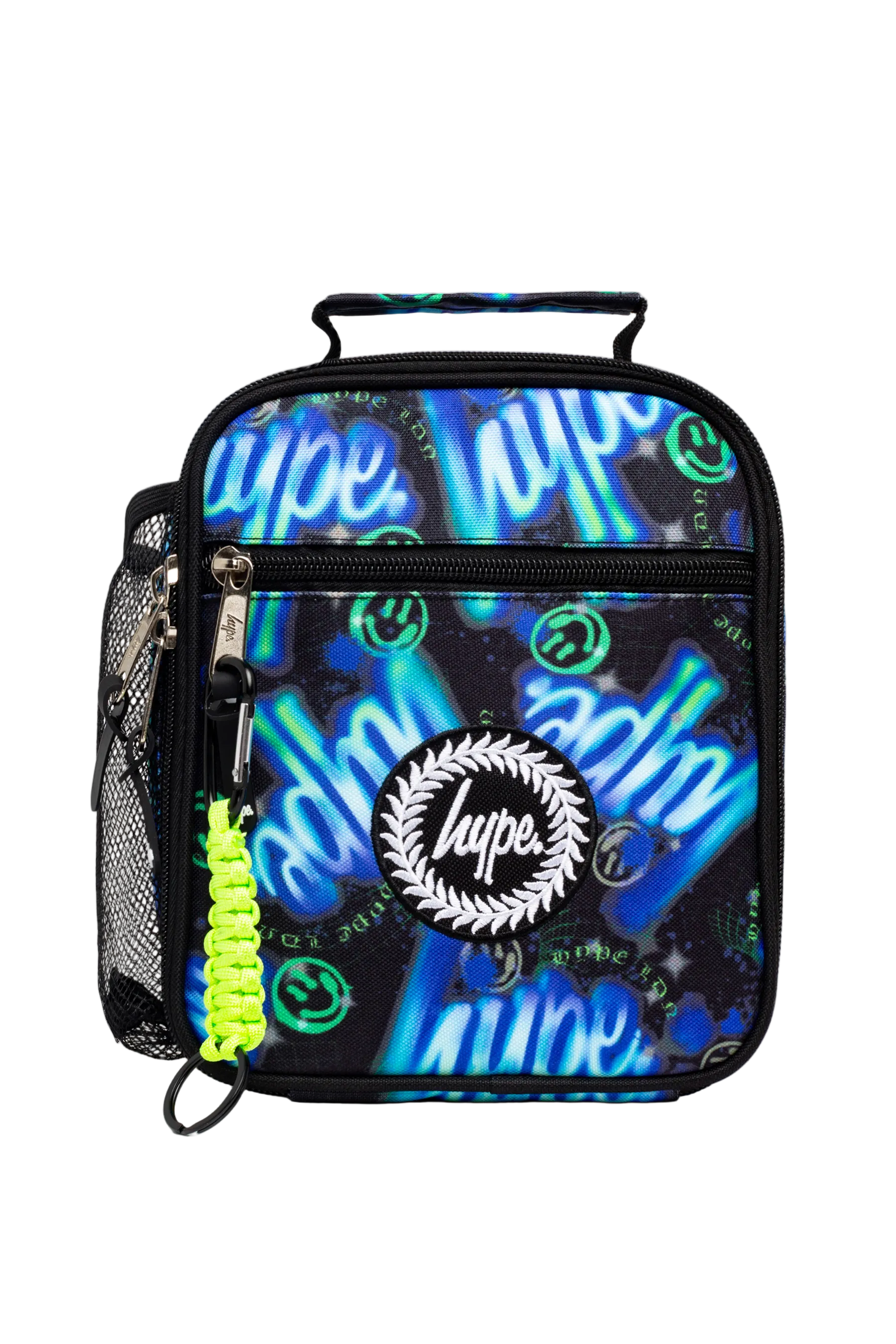 Lunch Bag Insulated Blue & Green Electric Smile
