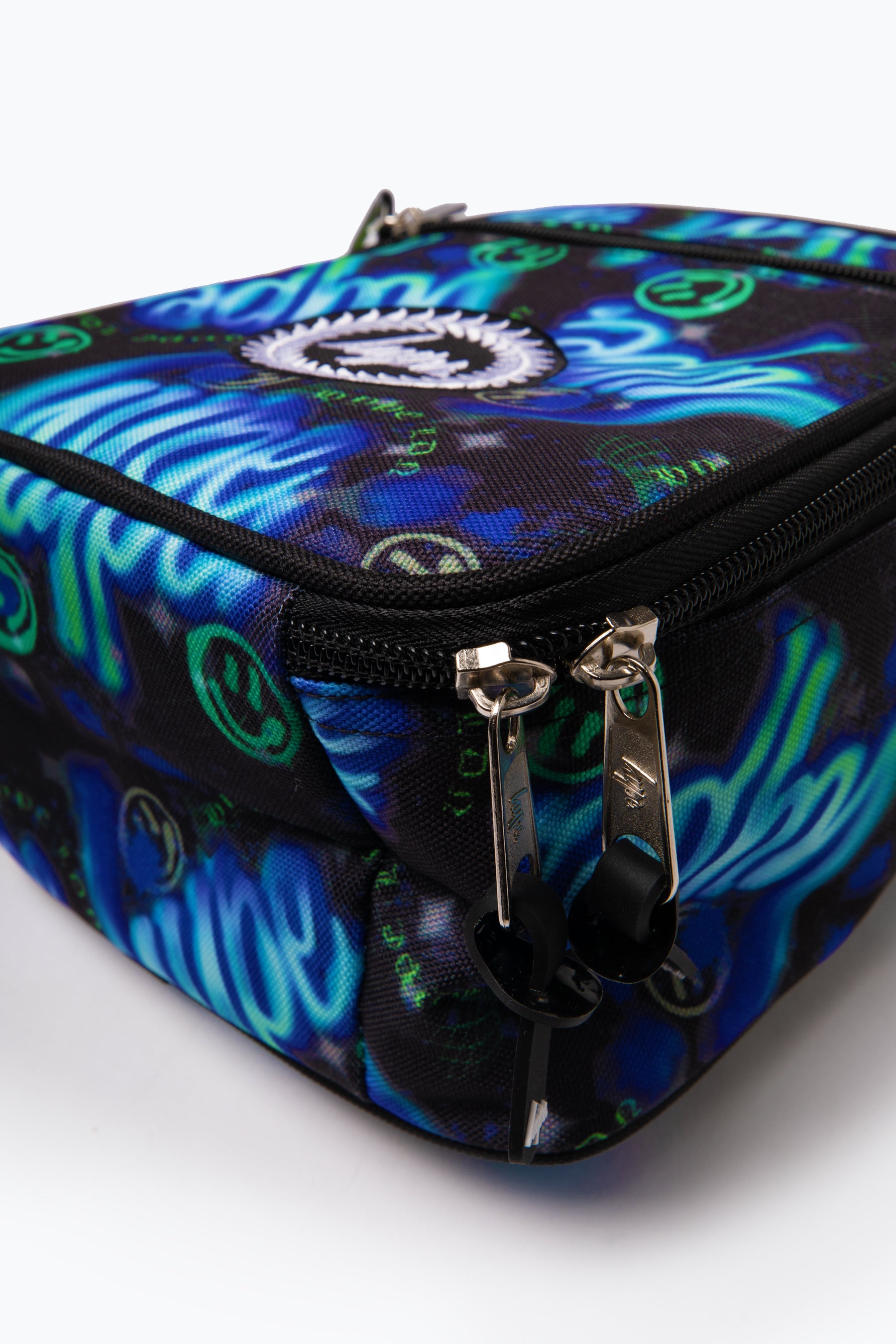 Lunch Bag Insulated Blue & Green Electric Smile