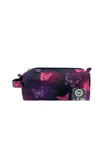 Hype Pink & Purple Glow Butterfly girls' pencil case — bold design for school in UAE