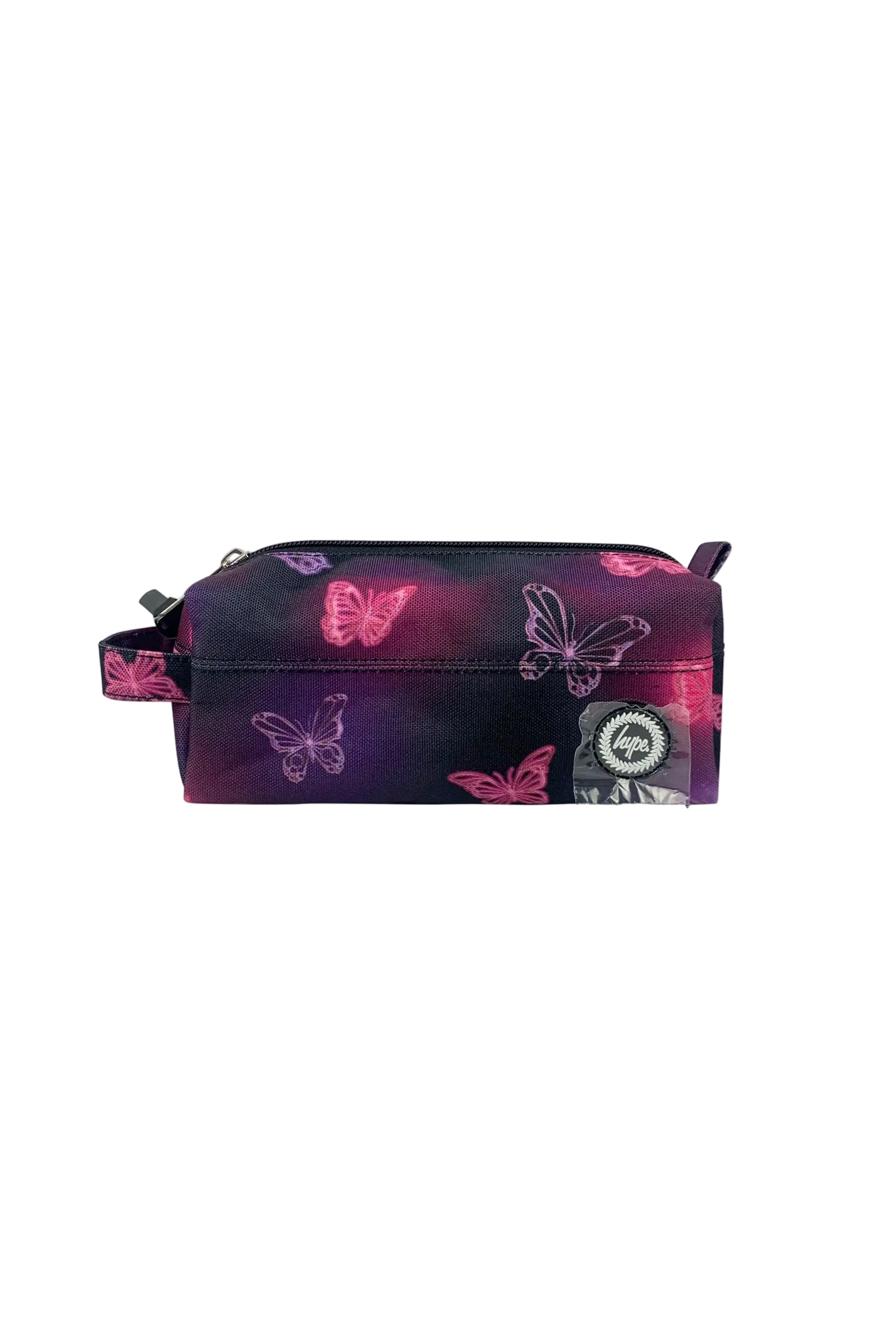 Pencil Case Classic Pink & Purple Glow Butterfly