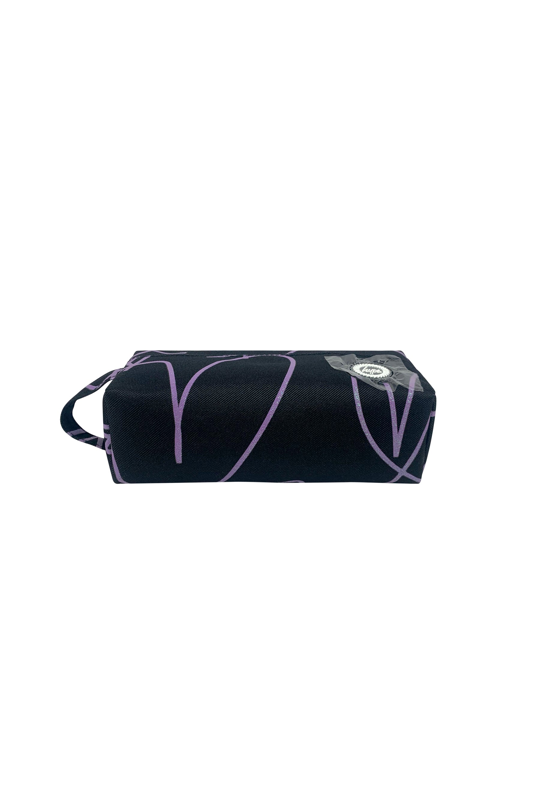 Original Pencil Pouch - Purple Glitter Scribble Heart