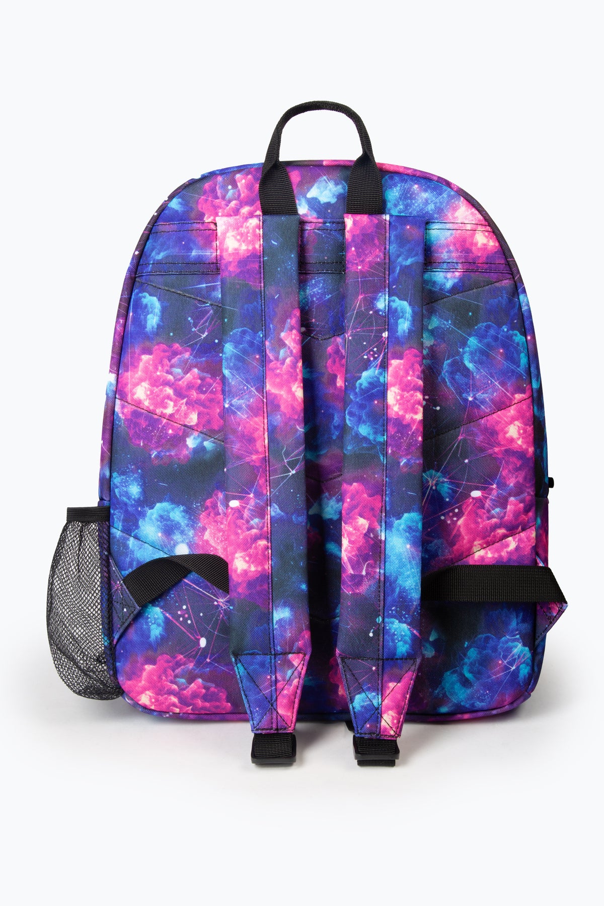 Hype Space Clusters backpack interior — main compartment and front pocket detail