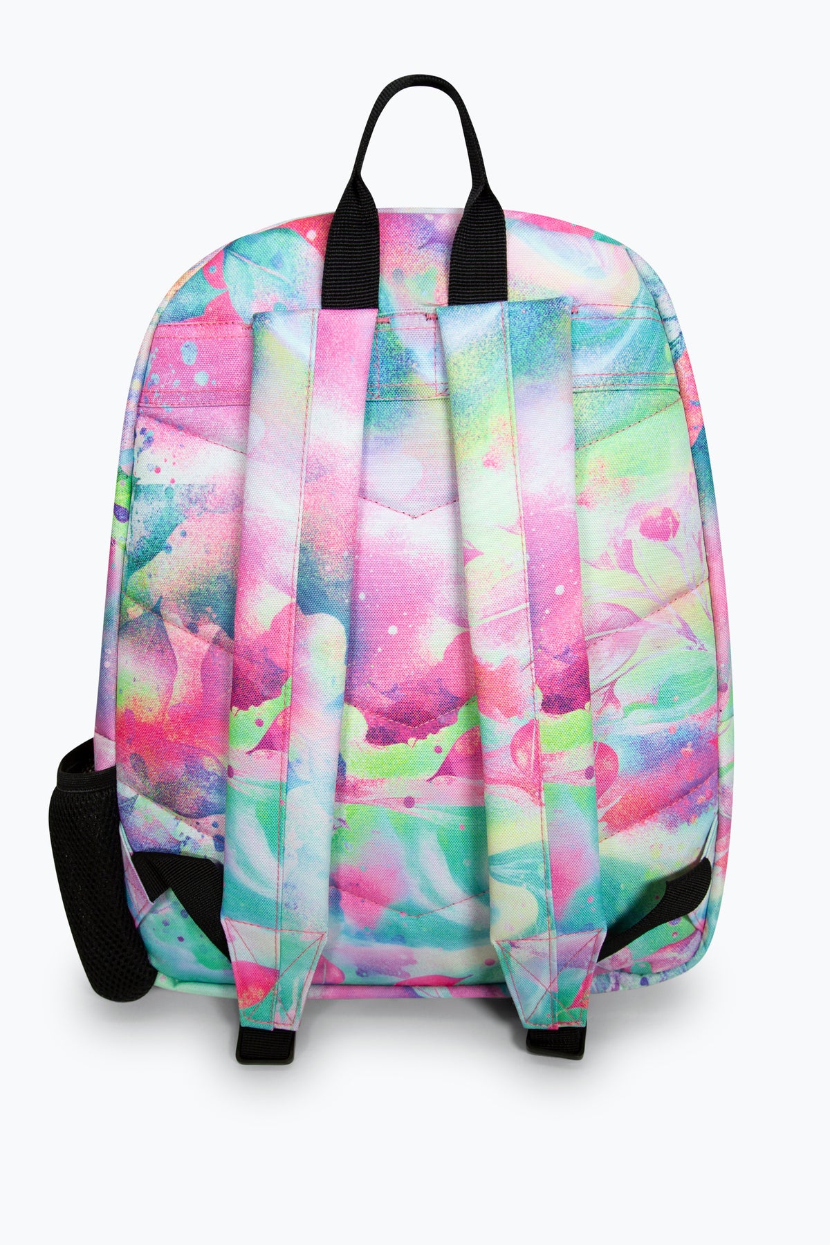 Hype Fairy Forest backpack interior — main compartment and front pocket detail