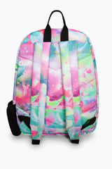 Hype Fairy Forest backpack interior — main compartment and front pocket detail