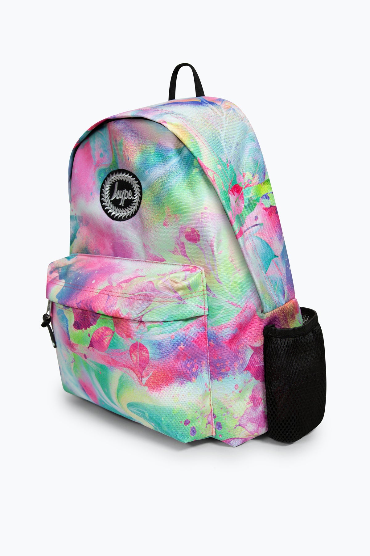 Hype Fairy Forest backpack side view showing padded straps and pockets