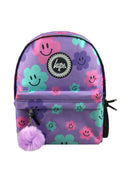 Backpack Iconic Purple Happy Flowers