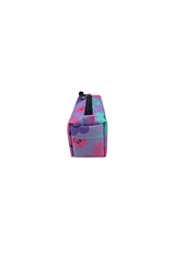 Hype Purple Happy Flowers pencil case open — spacious interior for school stationery
