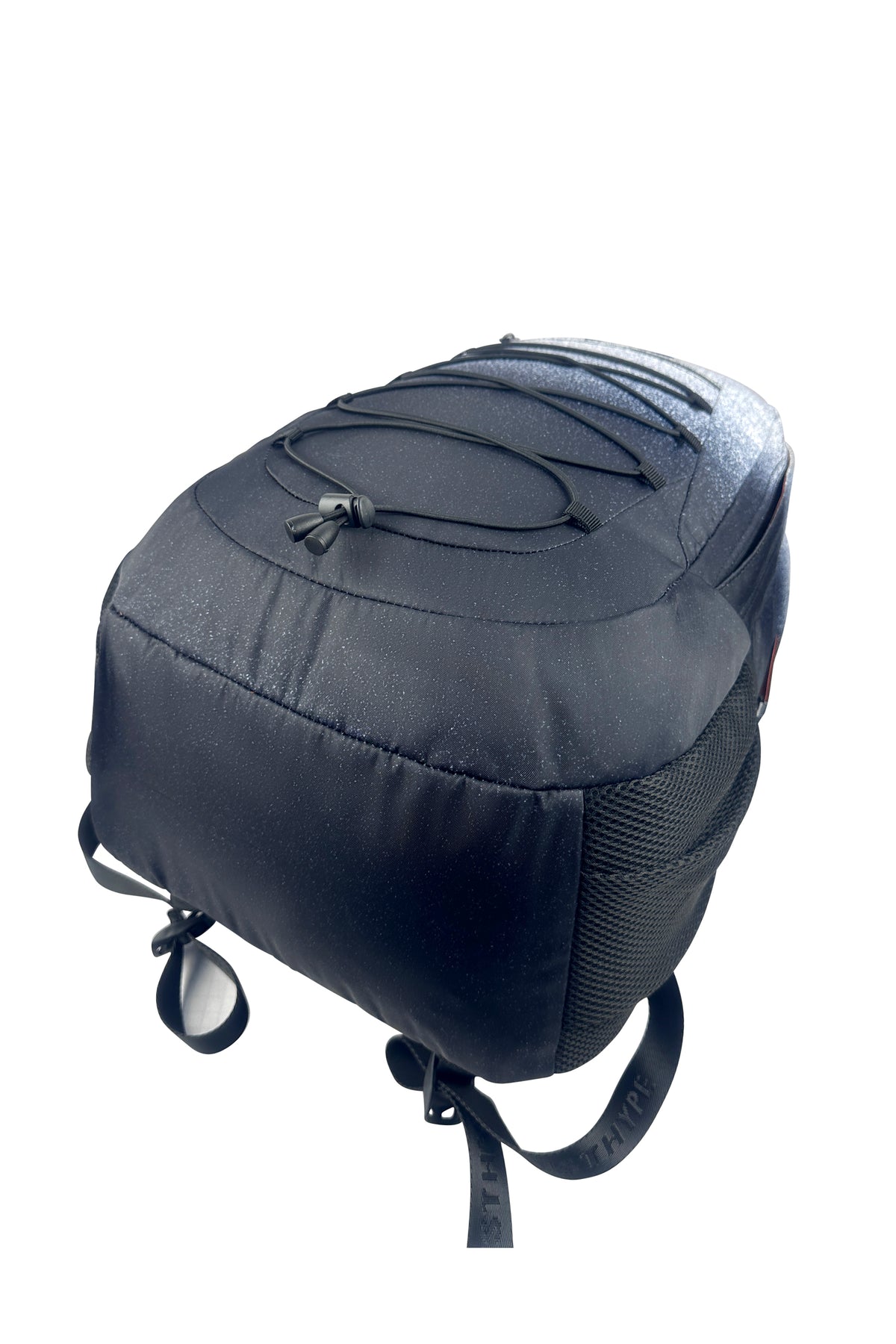 Hype Black & White Speckle Fade backpack — dimensions and size reference for school use