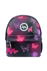Backpack Iconic Set of 3 Pink & Purple Glow Butterfly