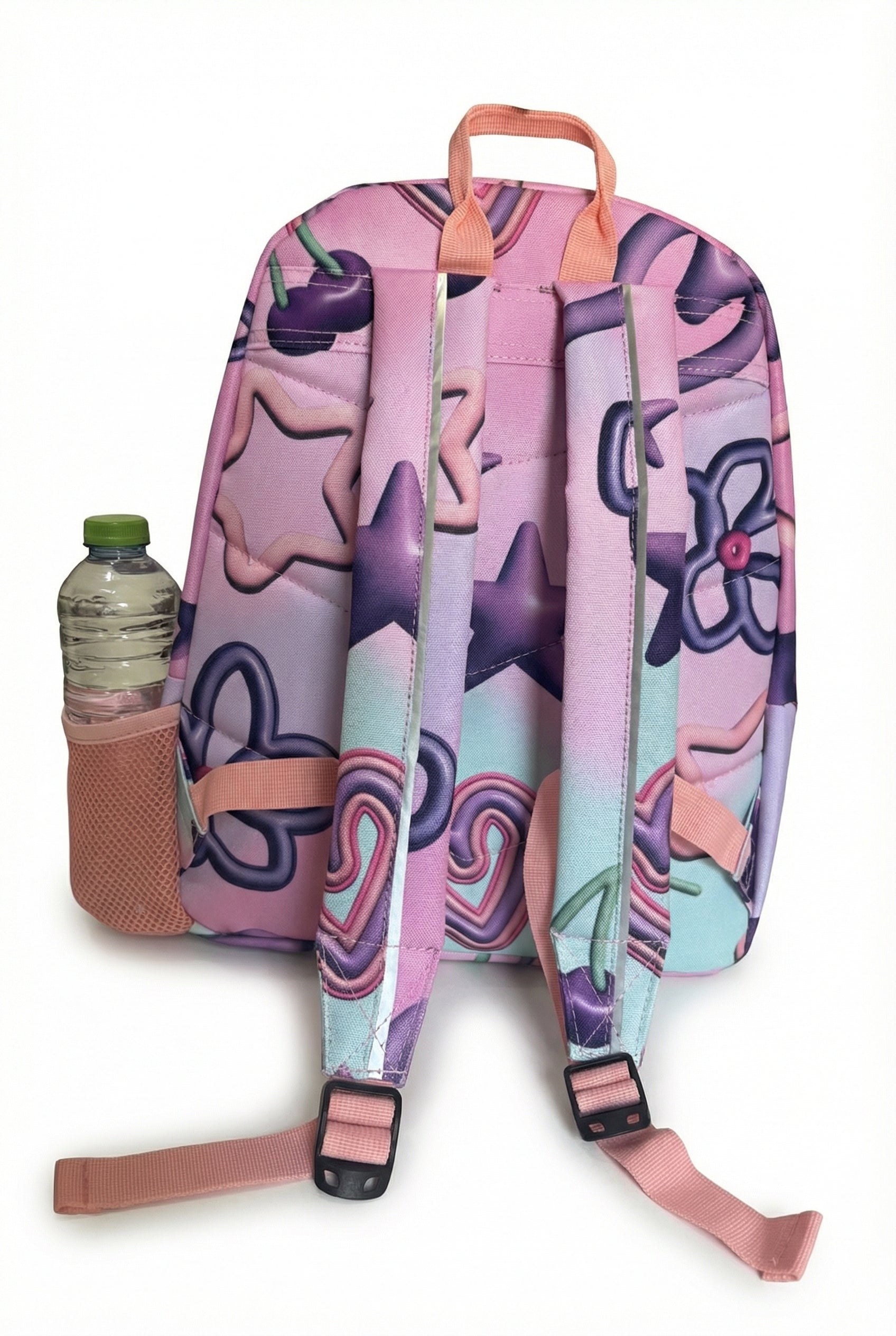 Hype Pastel Toy Chest backpack interior — main compartment and front pocket detail