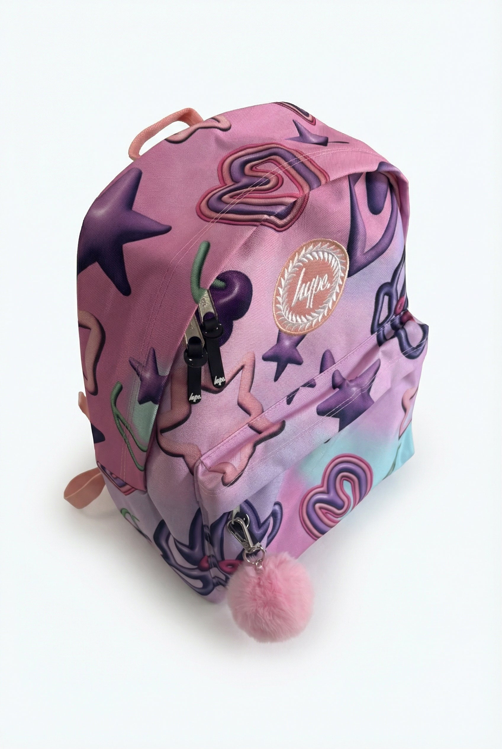 Hype Pastel Toy Chest backpack worn by teen — ideal school bag UAE