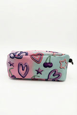 Hype Pastel Toy Chest pencil case — close-up of logo and design details
