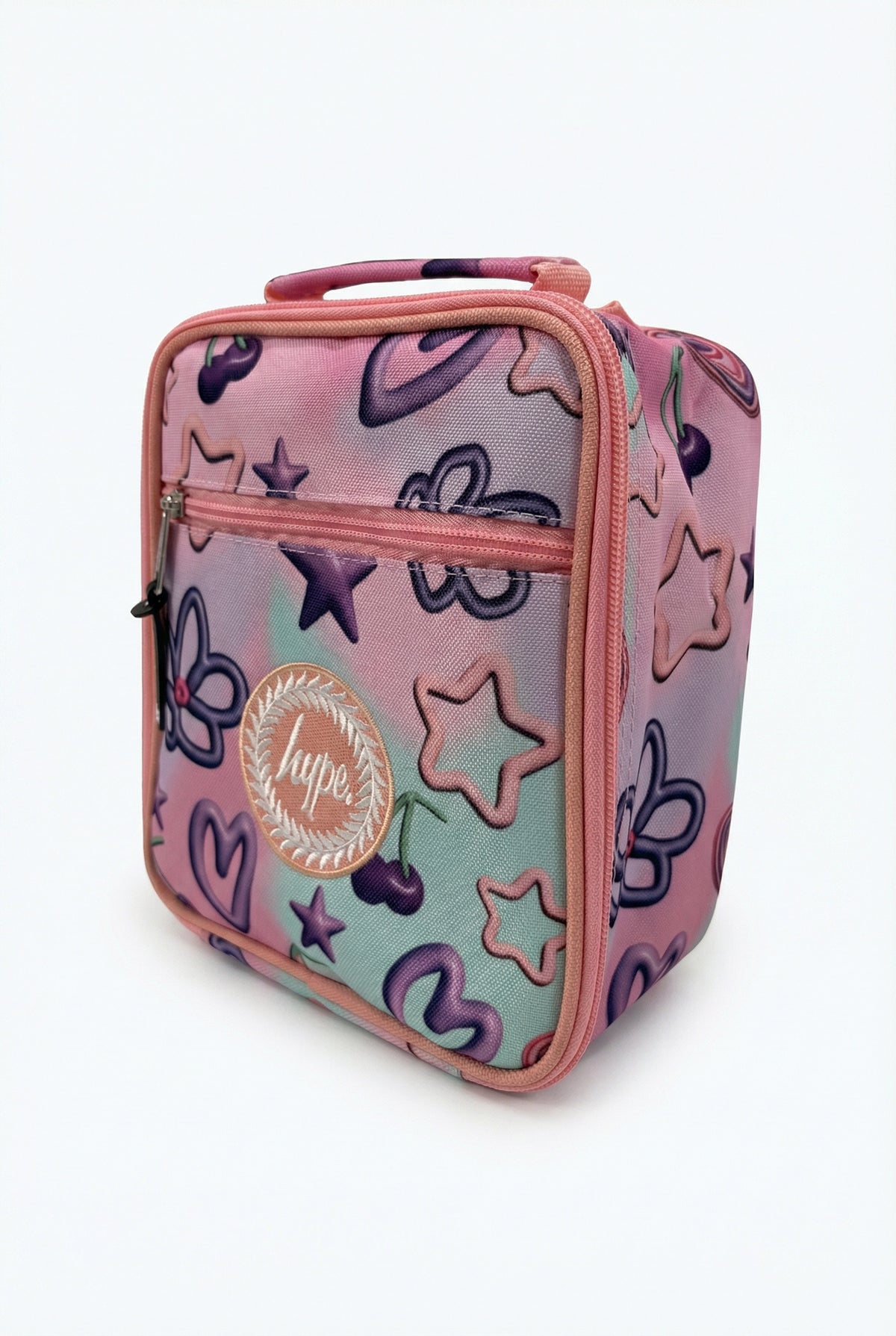 Hype Pastel Toy Chest insulated lunch bag front view — vibrant print and durable build
