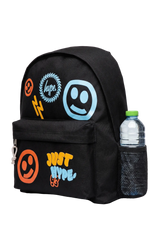 BLACK SMILEY ICON ICONIC BACKPACK