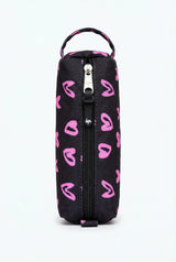 BLACK / PINK SCRIBBLE HEART PENCIL CASE — image 3