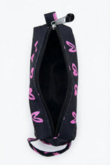 BLACK / PINK SCRIBBLE HEART PENCIL CASE — image 5