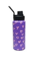 Lunch Ready Set of 2 Purple & Pink Scribble Heart