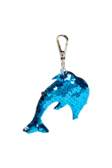 Charm Blue Dolphin Sequin