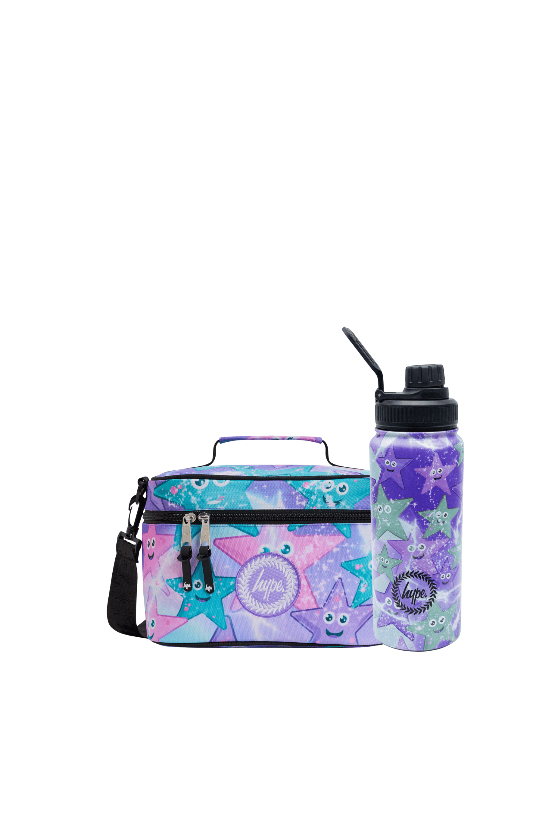 Lunch Ready Set Of 2 Purple & Green Starfish